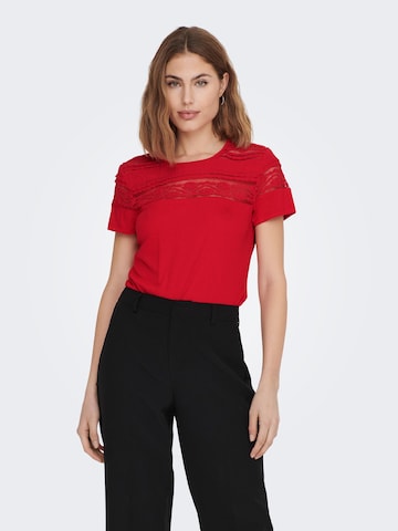 ONLY T-Shirt 'Sadia' in Rot: predná strana