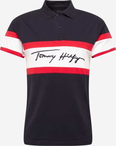 TOMMY HILFIGER T-Shirt en bleu nuit / rouge / blanc, Vue avec produit