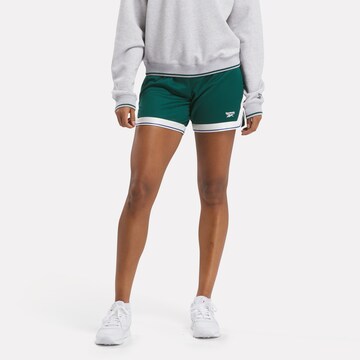Reebok Regular Pants in Green: front