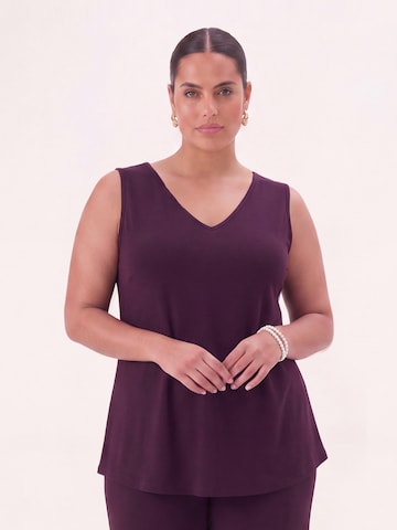 YOEK Top in Lila: voorkant