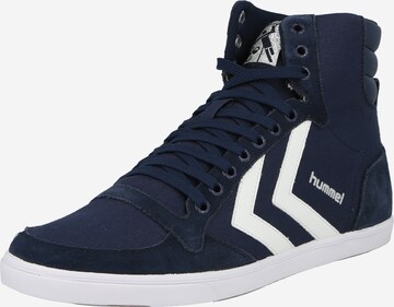 Sneaker alta 'Slimmer Stadil' di Hummel in blu: frontale