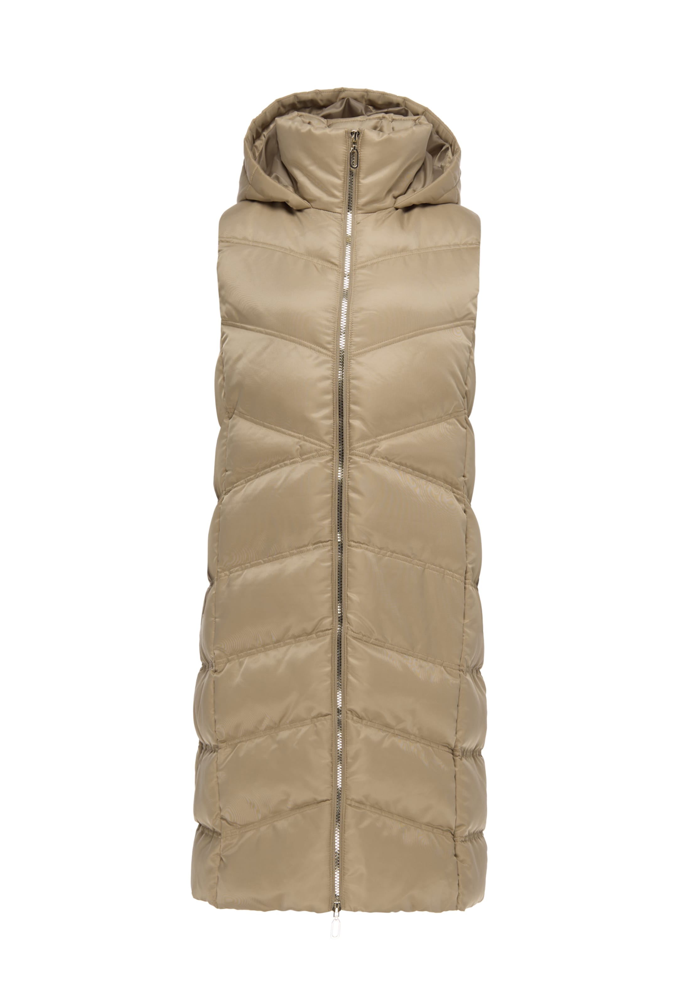 faina Bodywarmer in Beige: voorkant