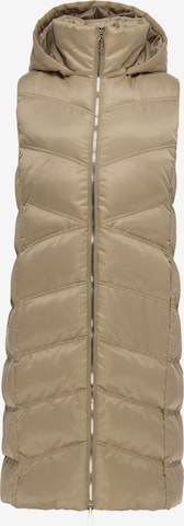Gilet faina en beige : devant