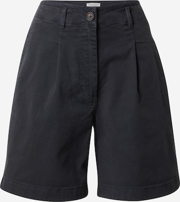 Marc O'Polo Kalhoty se sklady v pase – černá: přední strana