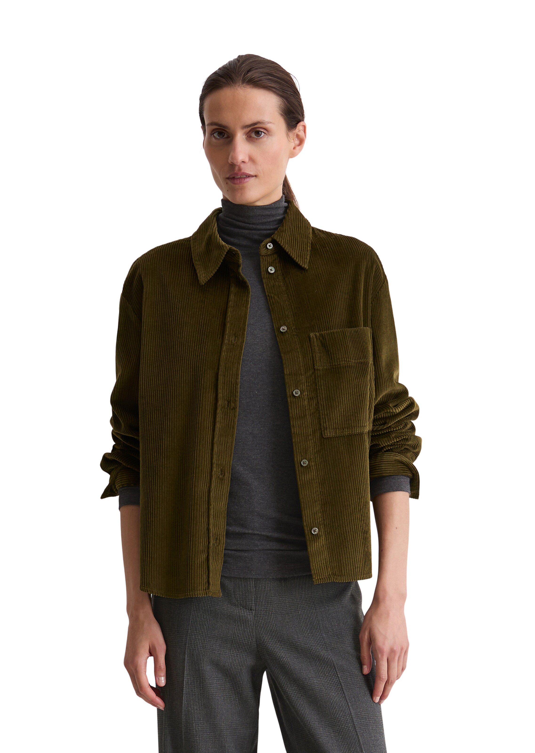 Marc O'Polo Bluse in Grün: Vorderseite