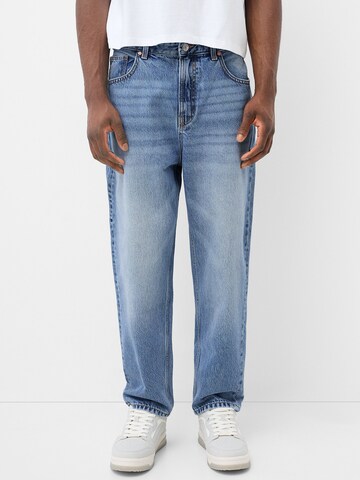 Bershka Loosefit Jeans i blå