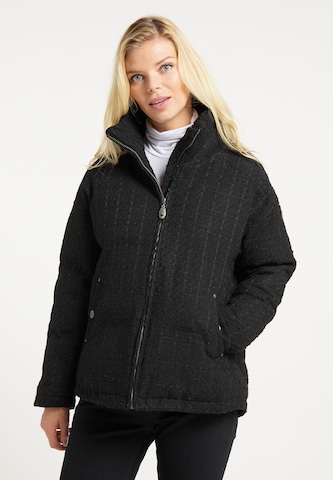 DreiMaster Vintage Winterjacke in Schwarz: predná strana