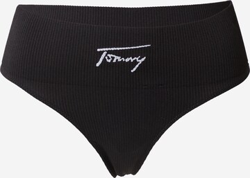 Tommy Jeans Thong in Black: front