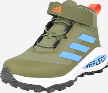 ADIDAS SPORTSWEAR Boots 'Fortarun All Terrain Cloudfoam Elastic Lace And Top Strap' in Green: front