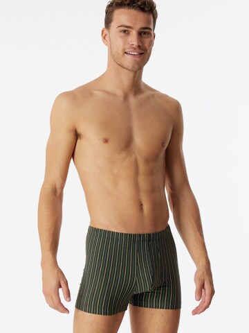 SCHIESSER - Calzoncillo boxer ' 95/5 Essentials ' en verde