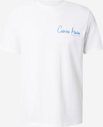 T-Shirt Calvin Klein Jeans en blanc : devant