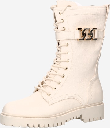 GUESS - Botas con cordones 'ORISS' en beige: frente