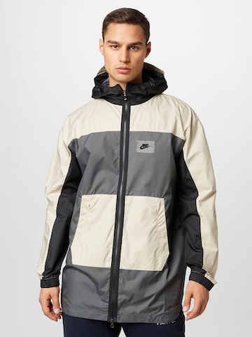 Veste mi-saison Nike Sportswear en beige : devant