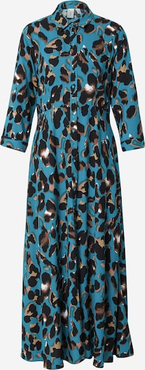 Y.A.S Košeľové šaty 'SAVANNA' - modrozelená / hnedá / čierna / biela, Produkt