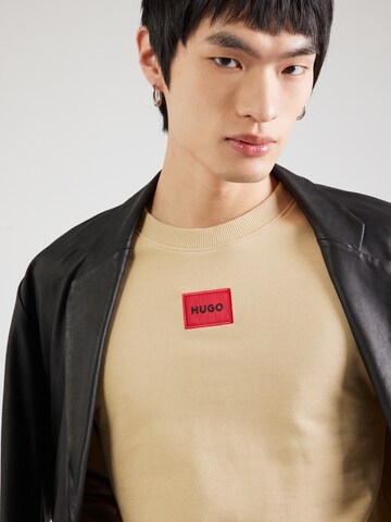 HUGO Sweatshirt 'Diragol212' in Beige