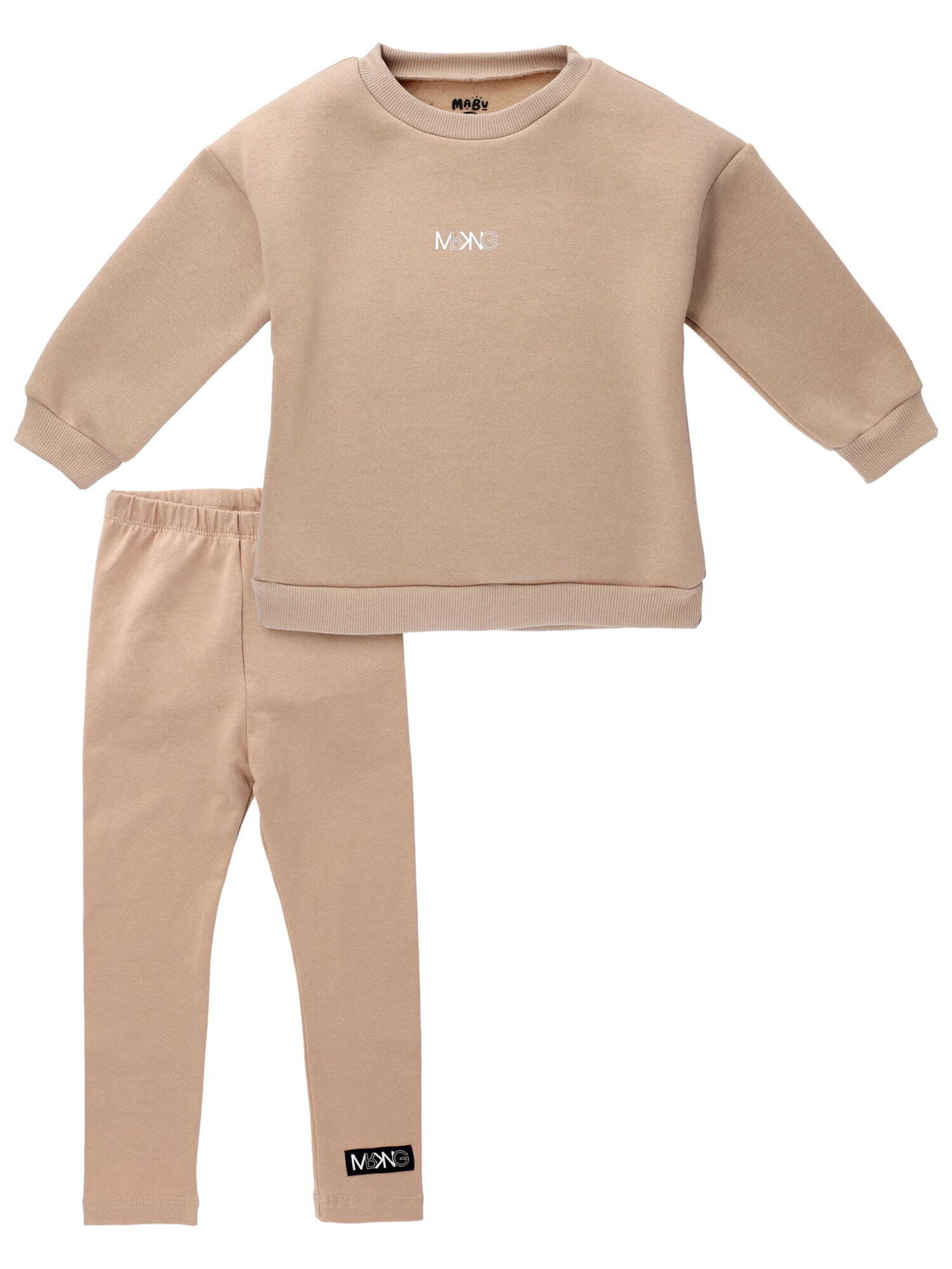 Set 'MRKNG' Baby Sweets en beige : devant