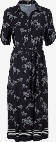 Robe-chemise HELMIDGE en noir : devant