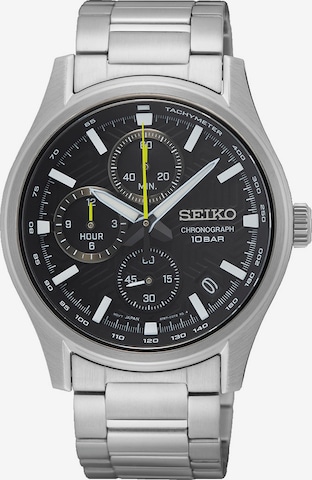 SEIKO Analoguhr in Schwarz: predná strana