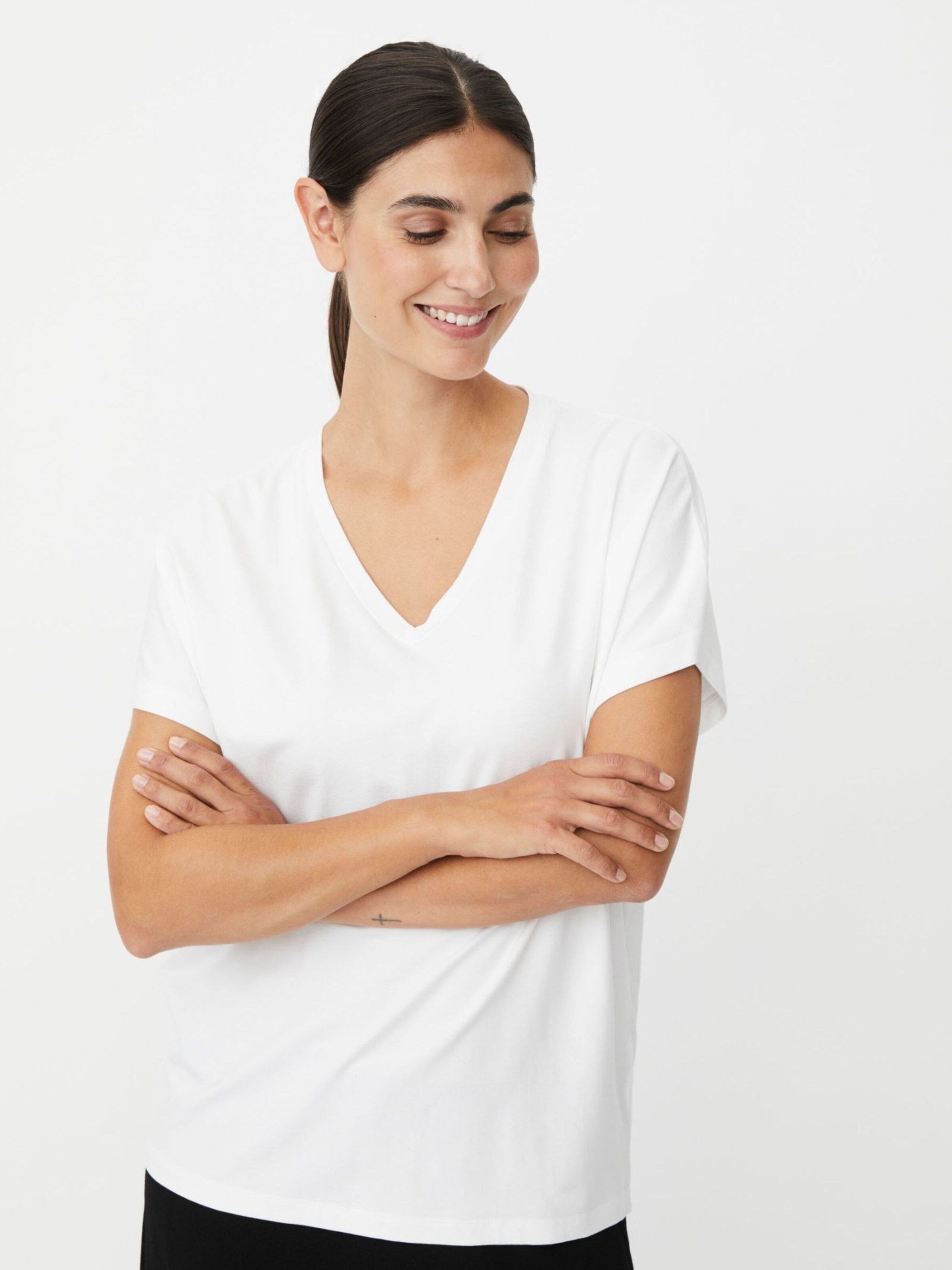 T-shirt 'MaBadu' Masai en blanc