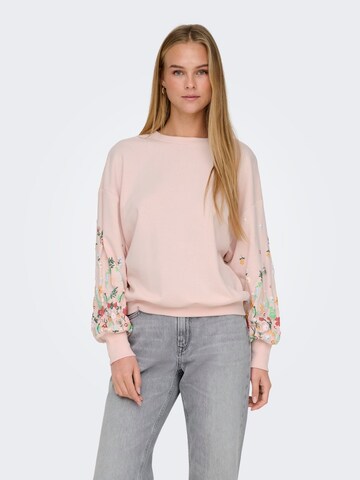 ONLY Sweatshirt 'ONLBrooke' in Pink