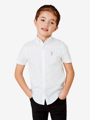 Next Regular fit Button up shirt in White: front