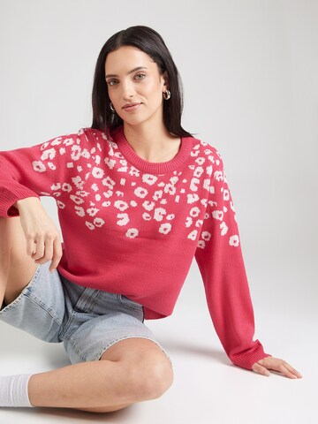 VILA Sweater 'VILELEO' in Pink: front