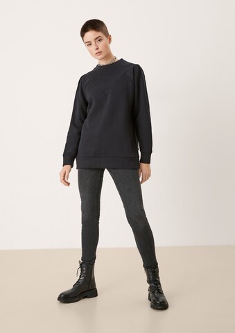 QS Sweatshirt in Zwart