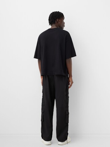 Loosefit Pantalon cargo Bershka en noir