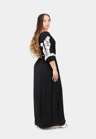 Elara Shirt Dress in Black