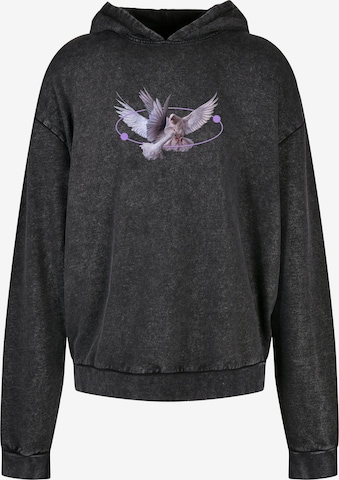 MT UpscaleSweater majica 'Vive la Liberte' - crna boja: prednji dio