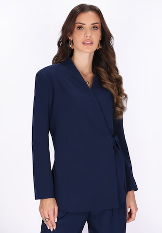 Blazer faina en bleu : devant