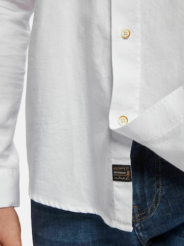 MCS Regular Fit Businesspaita 'Brandon' värissä valkoinen