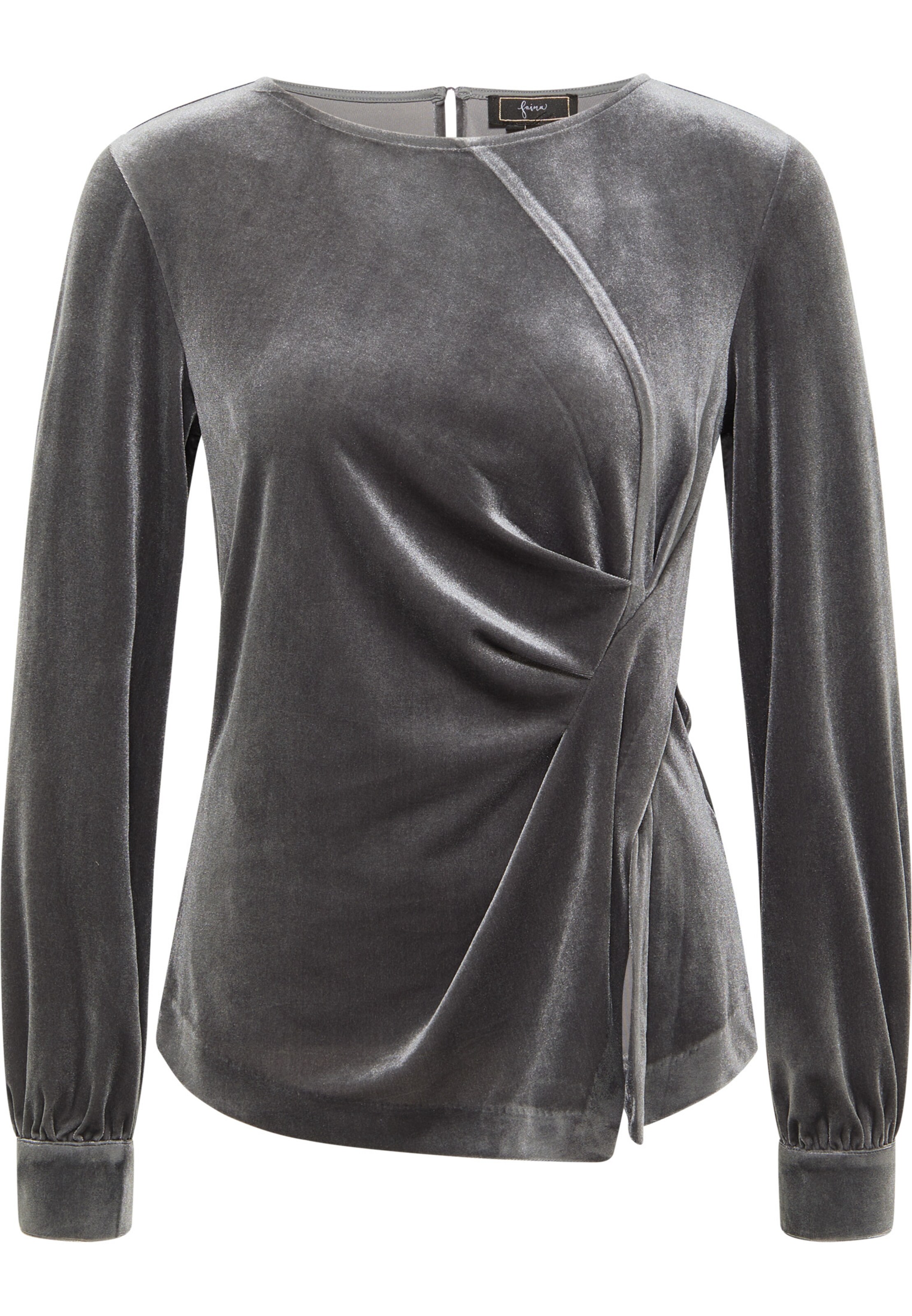 faina Blouse in Grey: front