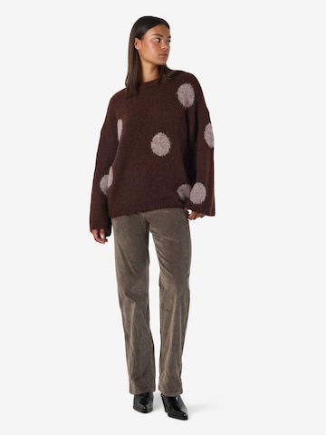 Pull-over oversize 'SUTTON ' Noisy may en marron