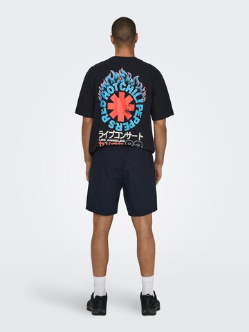 Only & Sons Regular Pants 'Tel' in Black