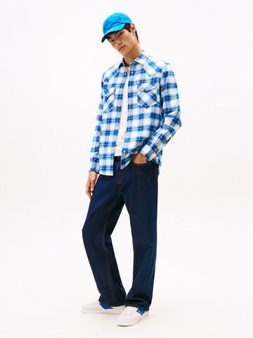 Coupe regular Chemise Tommy Jeans en mélange de couleurs