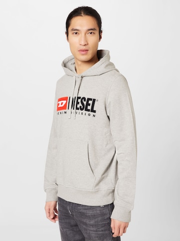 DIESEL Sweatshirt 'GINN' in Grijs: voorkant