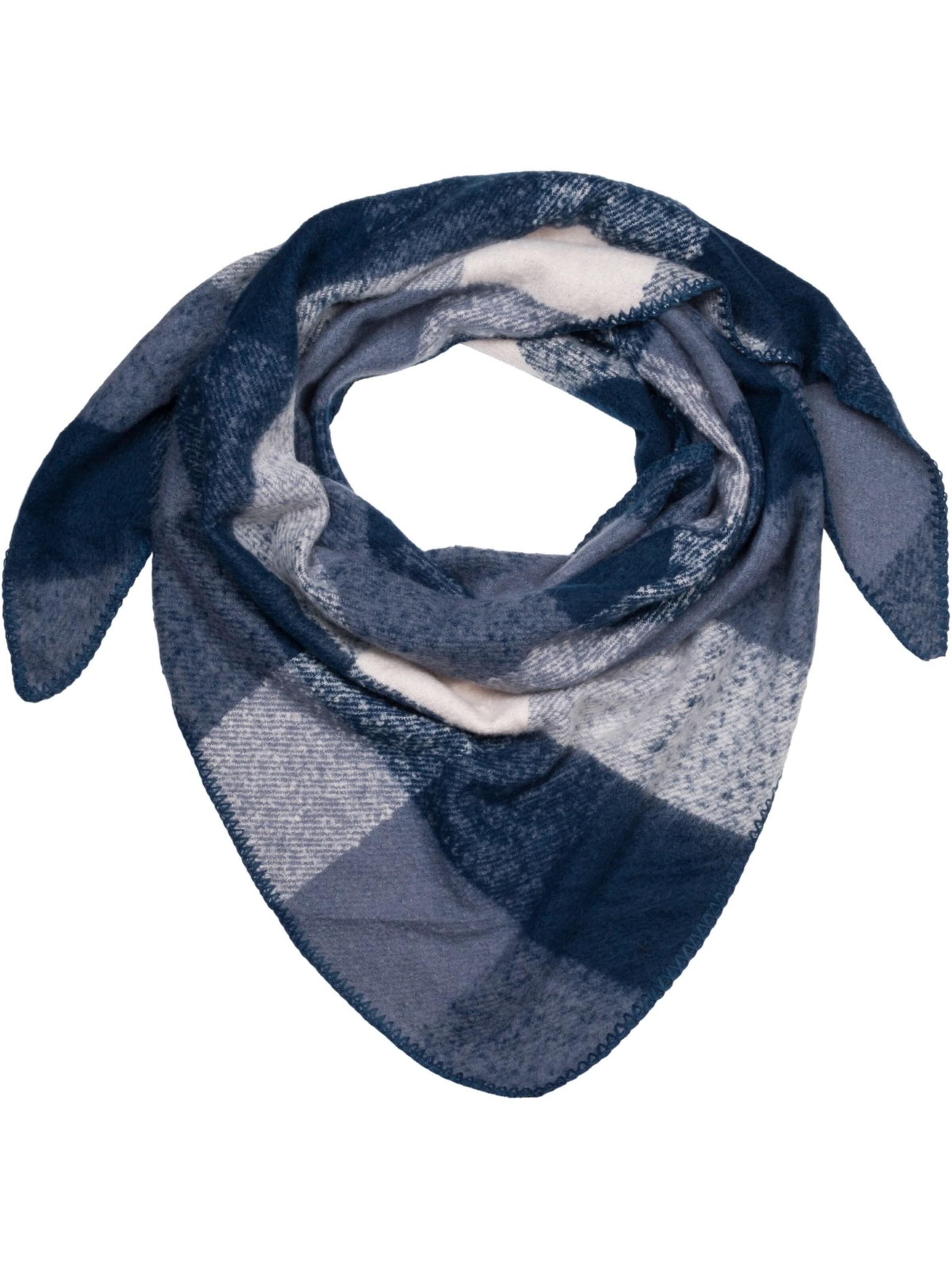 styleBREAKER Tuch 'Web Dreiecktuch Kariert'‌‌ in Blau: Vorderseite