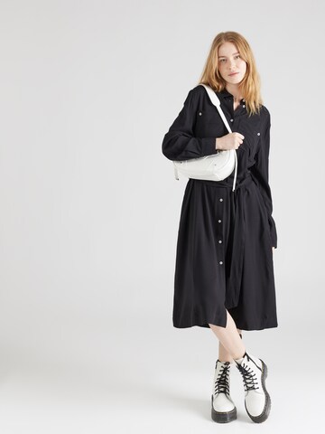 UNITED COLORS OF BENETTON Shirt dress in Black