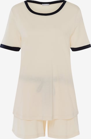 Hanro Korte pyjama ' Laura ' in Beige: voorkant