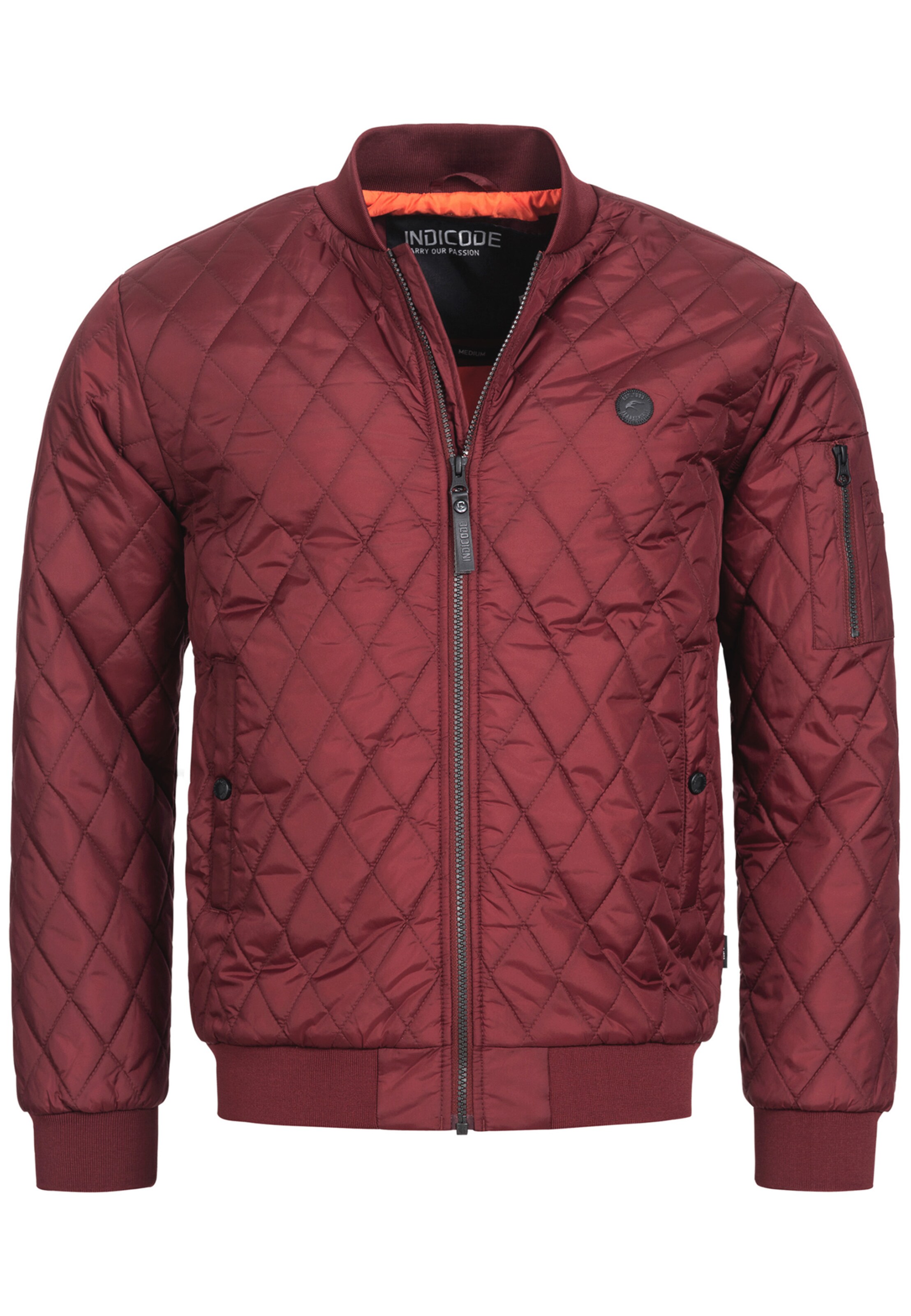 INDICODE JEANS Between-season jacket 'Novak' in Red: front