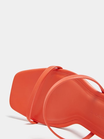 Pull&Bear Pantolette i orange