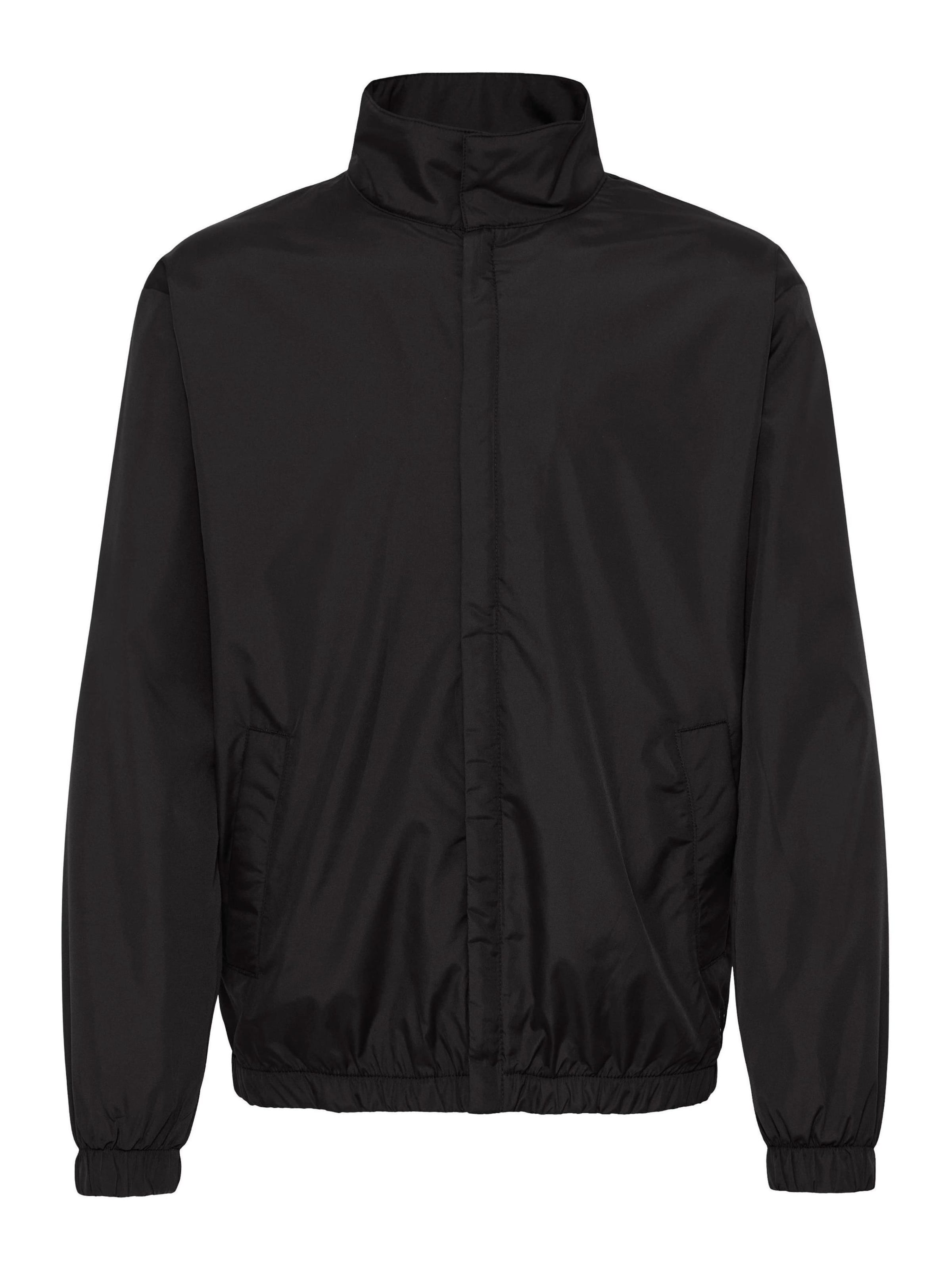 !Solid - Casaco meia-estação 'Franko' em preto: frente