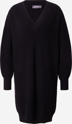 MOS MOSH Úpletové šaty – černá: přední strana