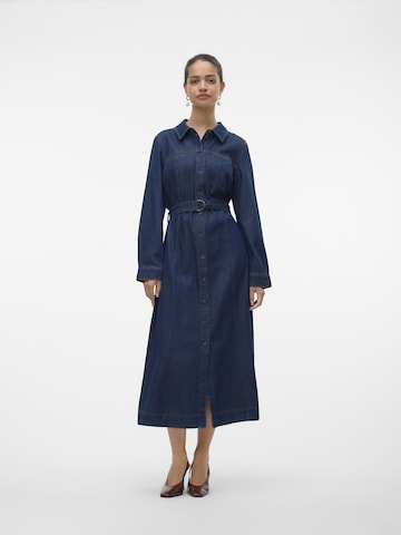 VERO MODA Shirt Dress 'VIO' in Blue: front