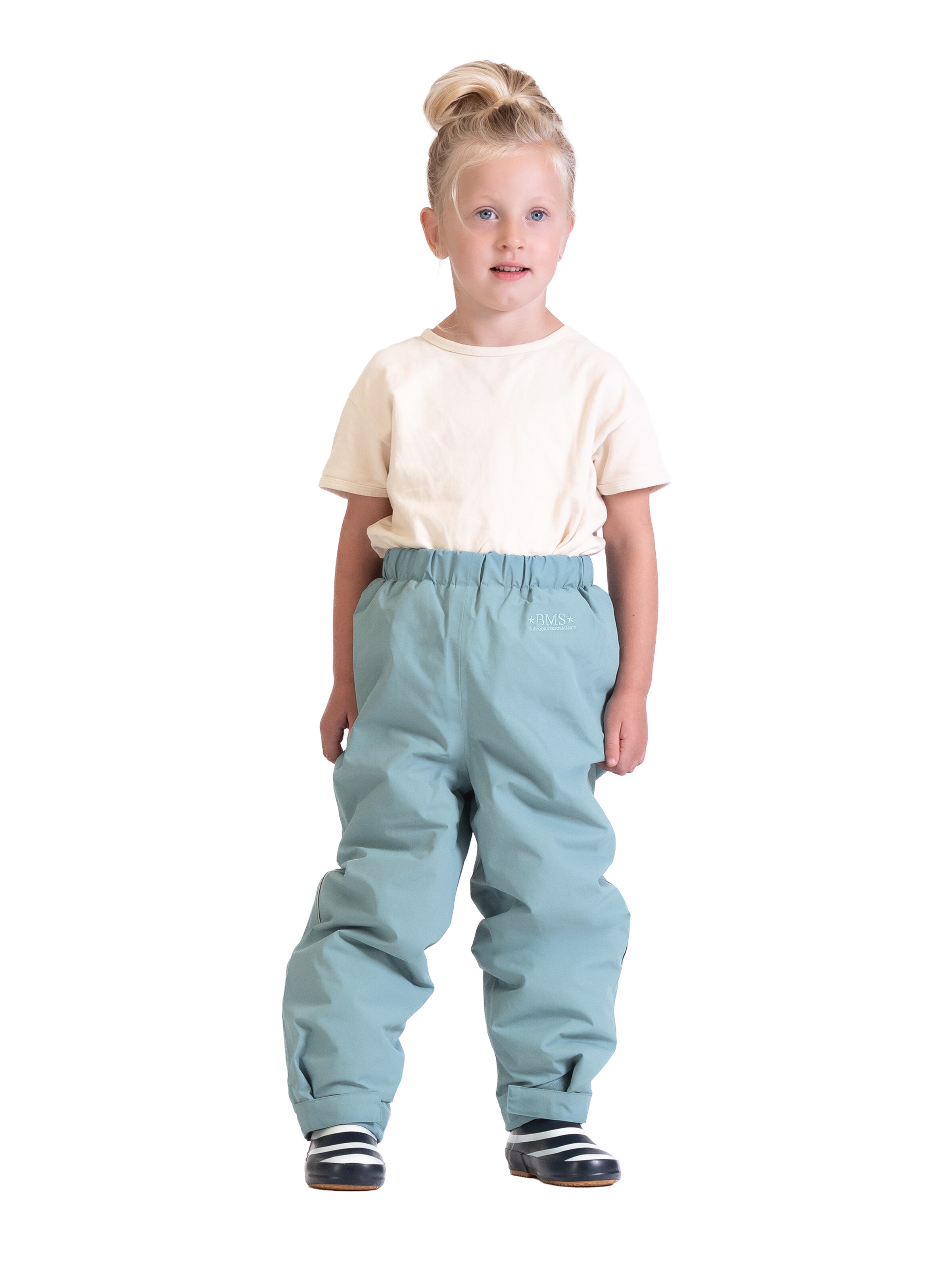 BMS Regular Outdoor Pants in Blue: front