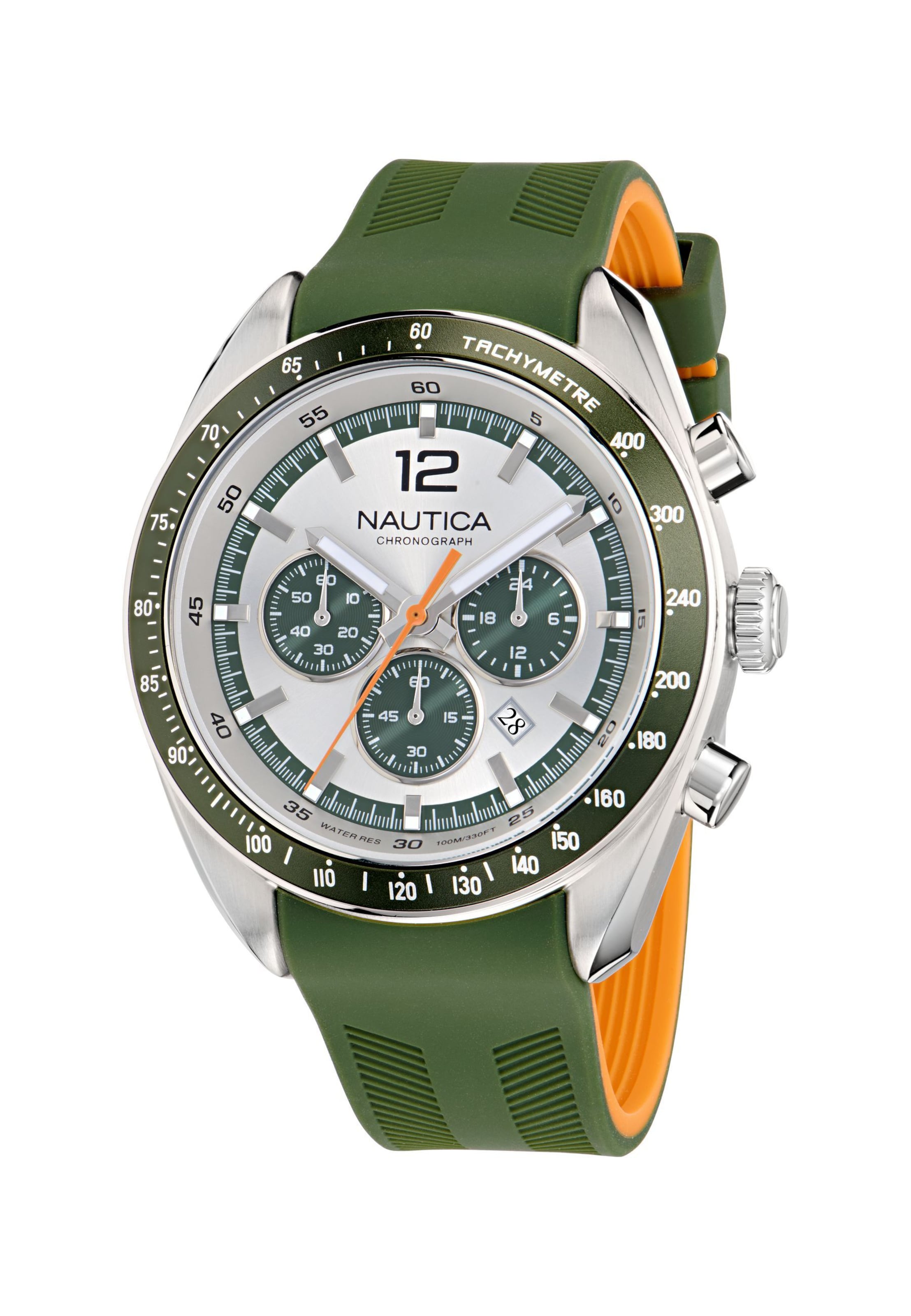 Montre à affichage analogique NAUTICA en vert : devant