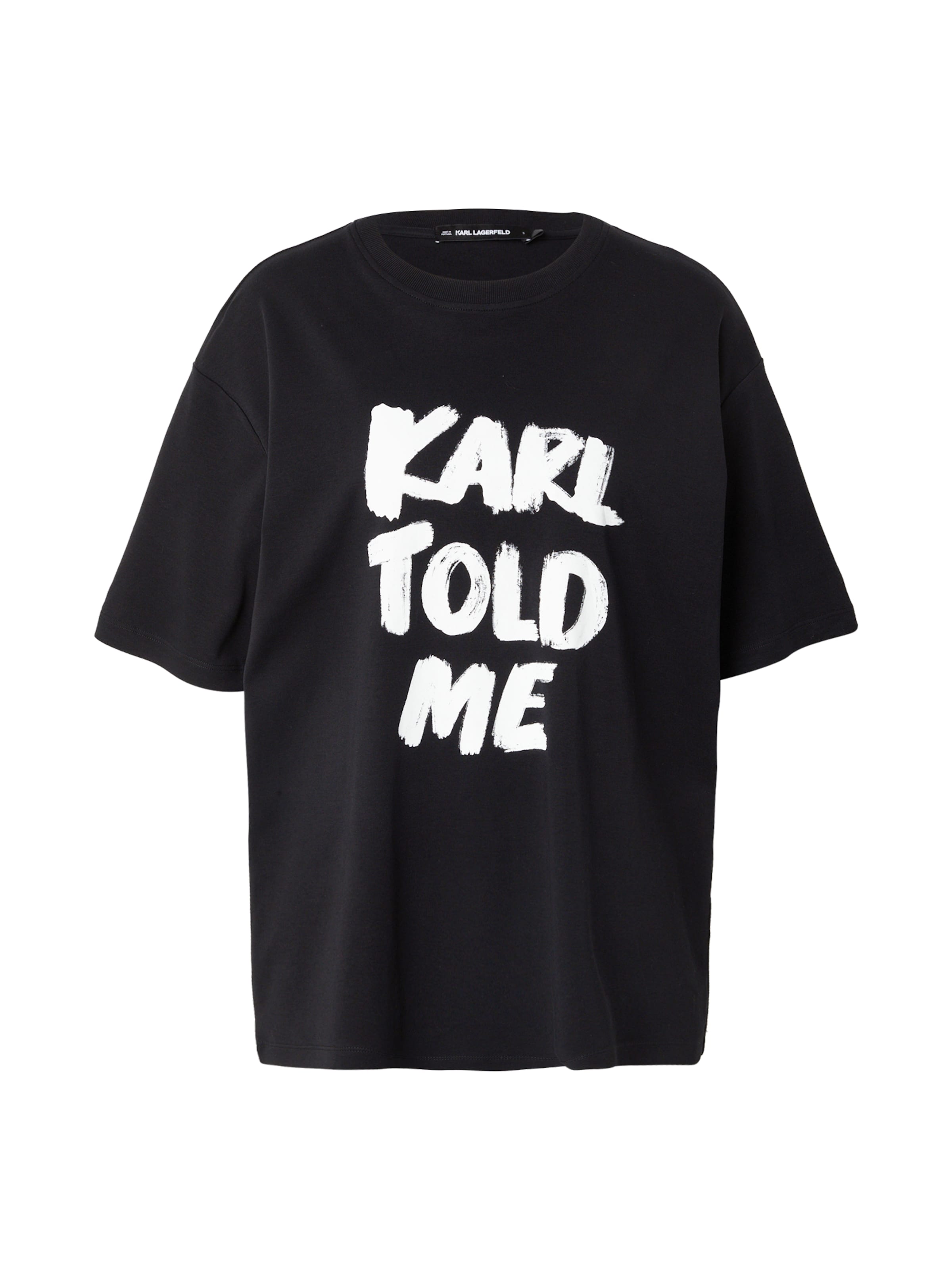 Karl LagerfeldMajica &#x27;Karl Told Me&#x27; - crna boja: prednji dio