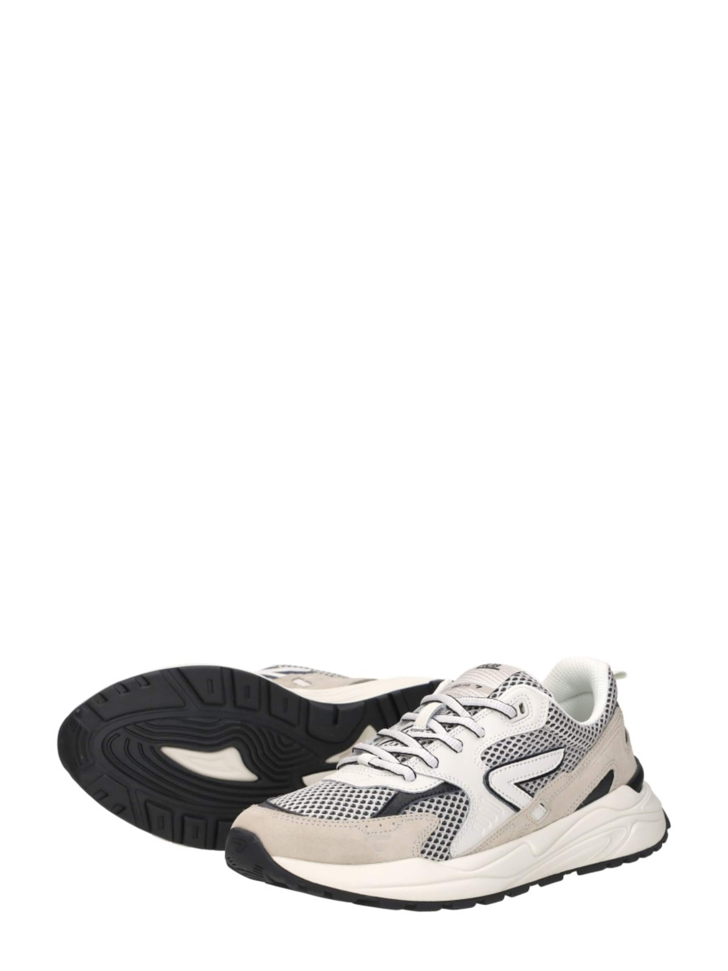 Baskets basses 'Grid S48' HUB en beige