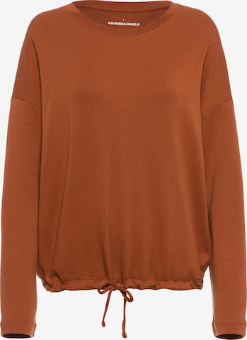 ARMEDANGELS Sweatshirt 'MAAILAA' in Brown: front